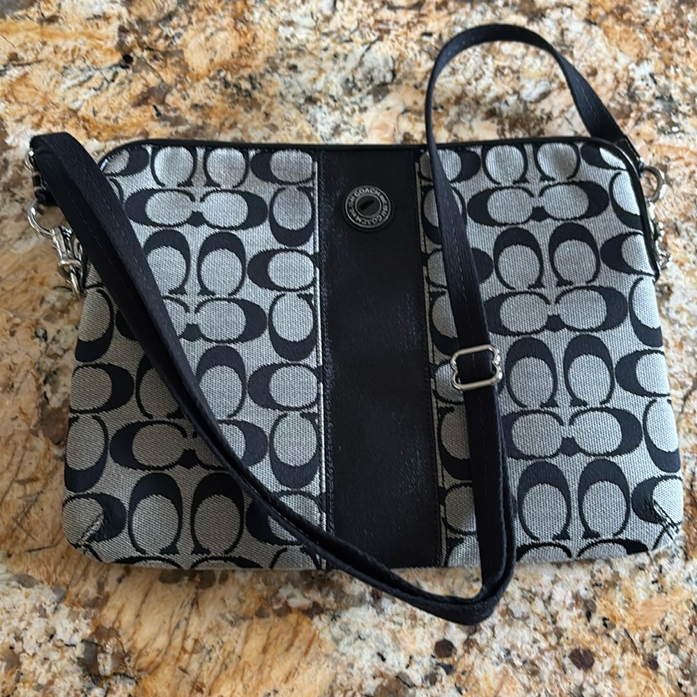 Coach padded iPad/tablet carrying bag